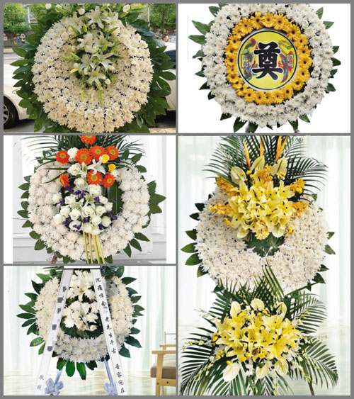 安徽阜阳市阜南县于集乡八里村花圈速递