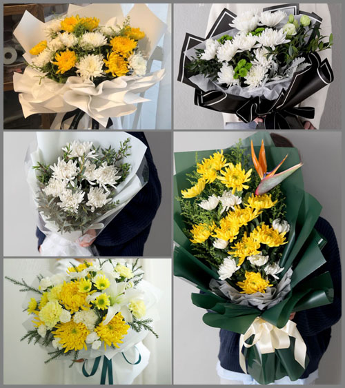 安徽阜阳市阜南县于集乡八里村白事花束代送